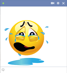 Sobbing Facebook Emoticon