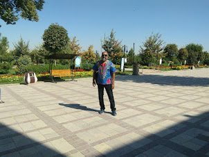 At Zangiota Memorial in Tashkent.