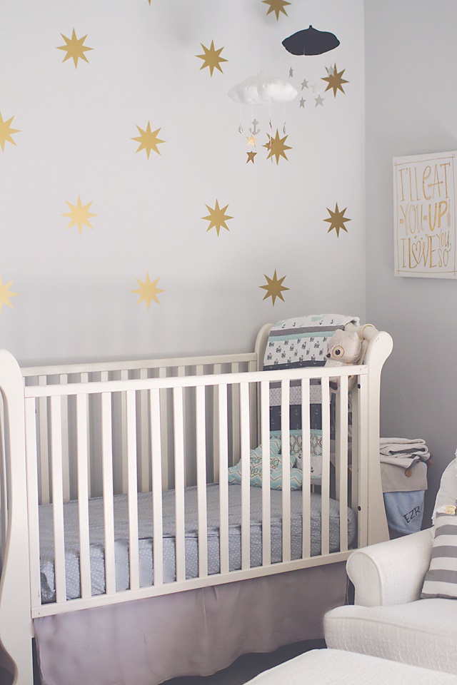 Home Tour: Boys Bedroom Decor | A Modern Classic shared space for Toddler/Preschool boys | Bright, clean & functional with both nautical and whimsical influences.