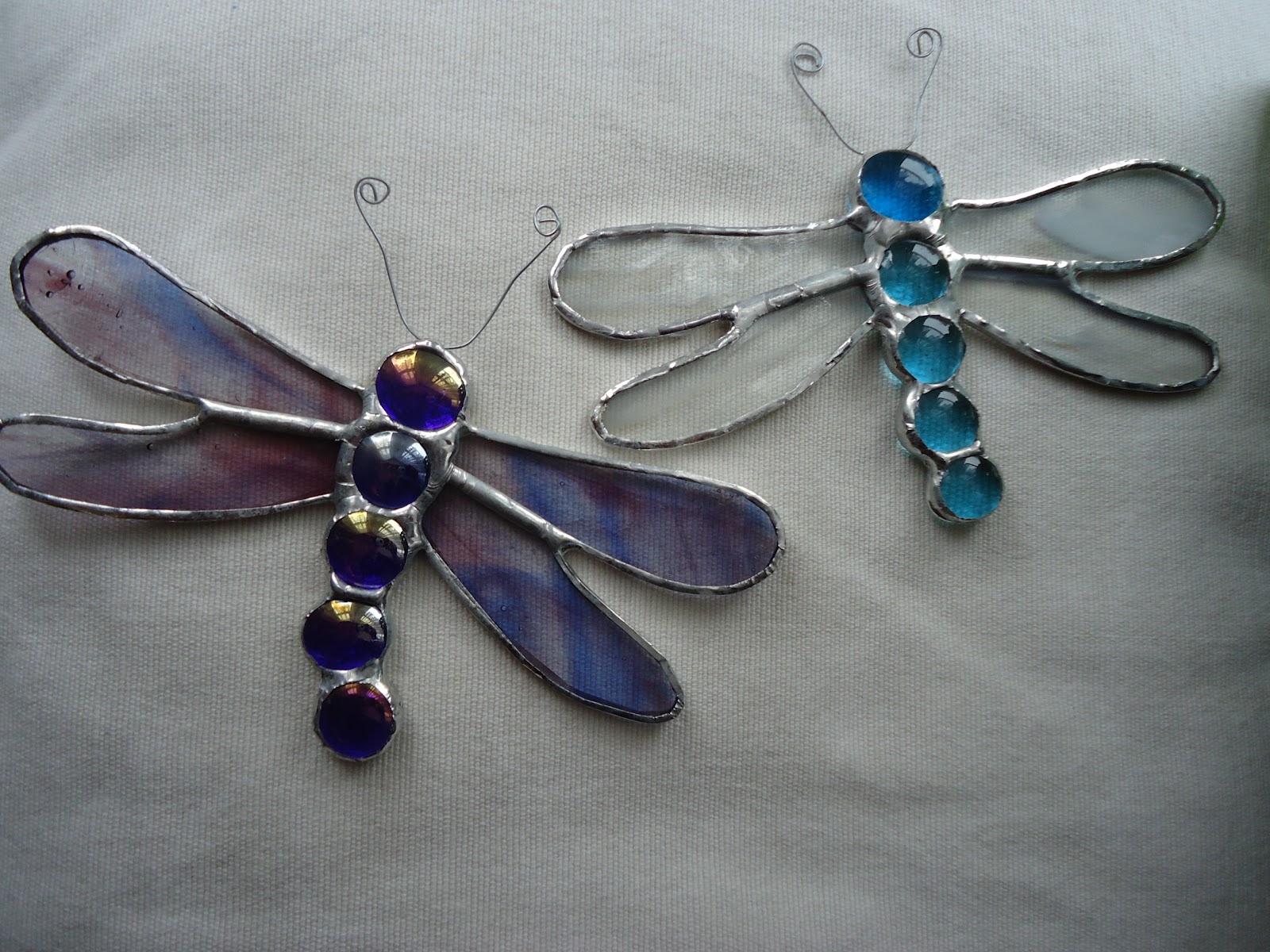 FaithsBizzar Stained Glass Art: Stained Glass Dragonfly's