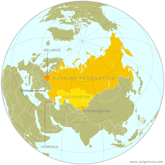 Russia And Eurasia Political Map Russia And Eurasia Political Map