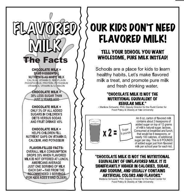 Flavored milk drinks image