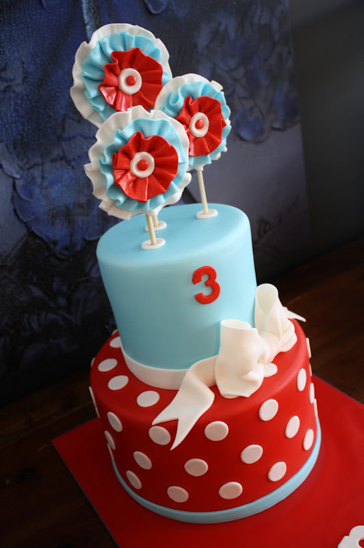 Sandy's Cakes Sienna's Oobi Dress inspired 3rd Birthday Cake