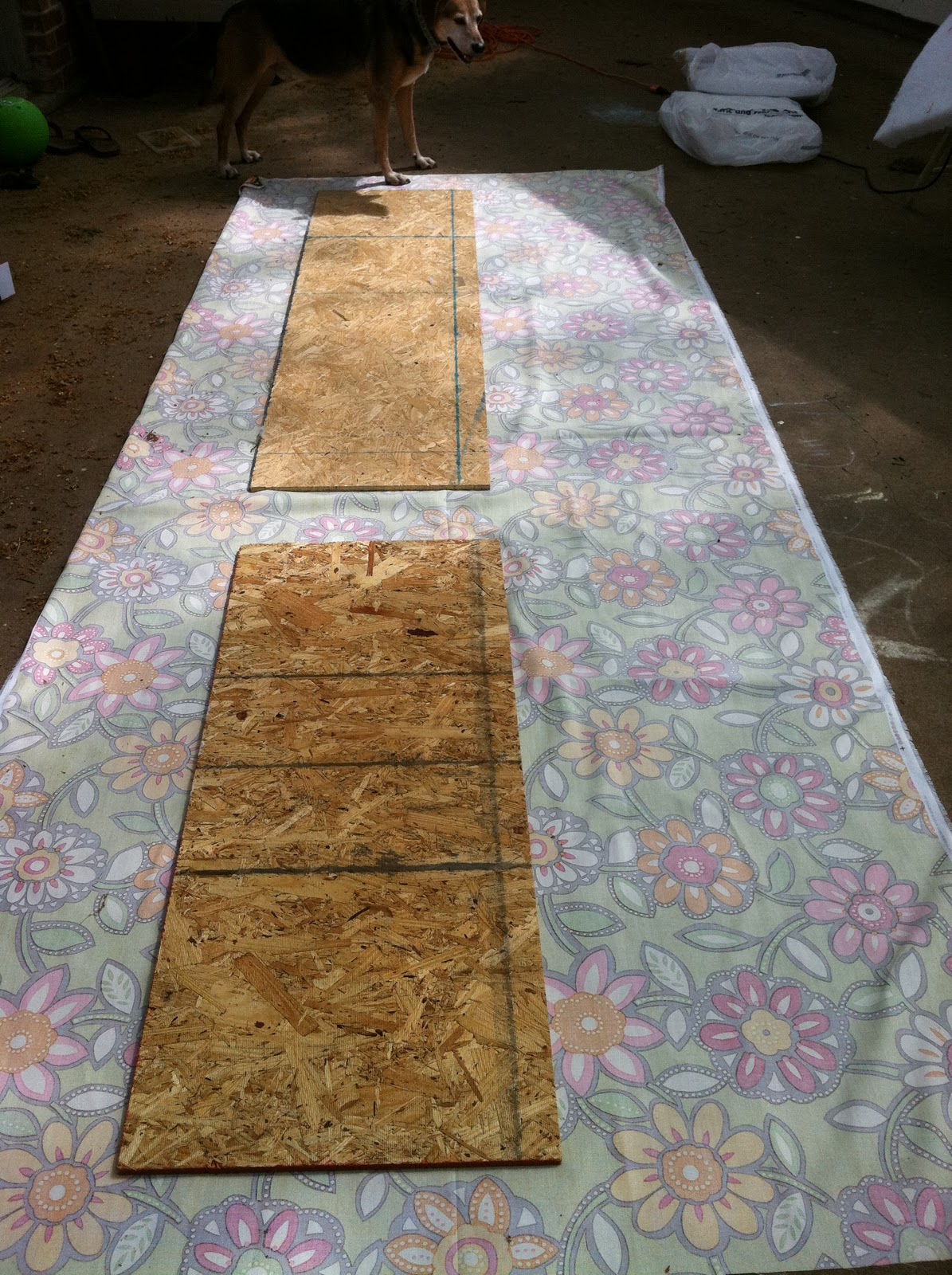 Naptime = Craft time! Nosew Patio Furniture Cushion Redo