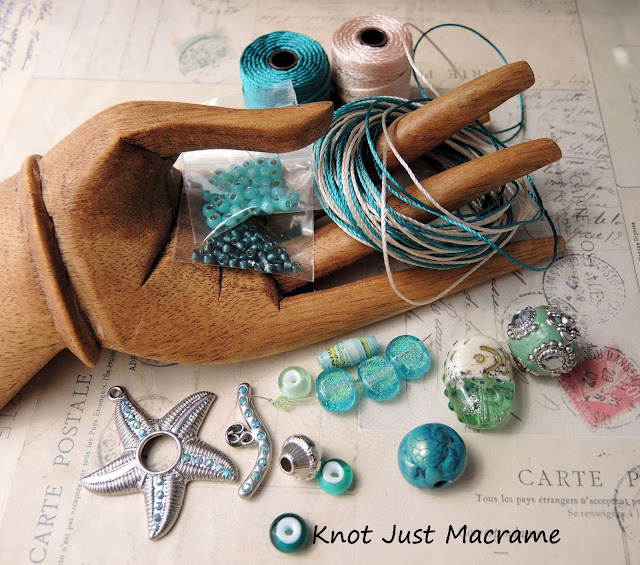 Giveaway kit for Micro Macrame Wrap Bracelet eClass by Sherri Stokey