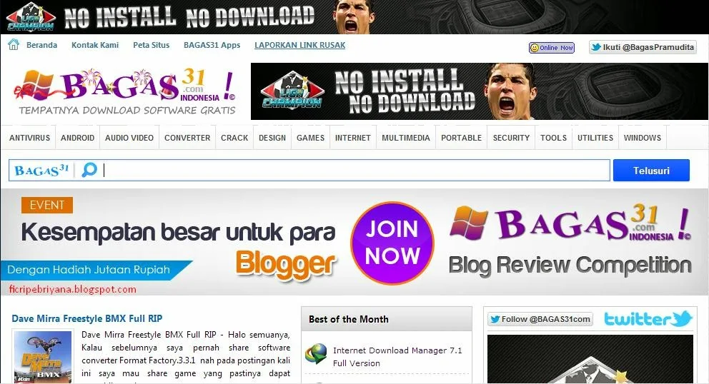 BAGAS31.com, Tempatnya Download Software Gratis