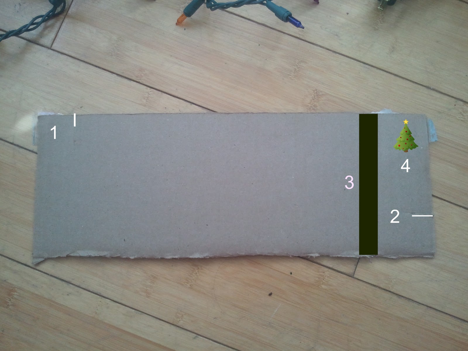 Apt Garden DIY Cardboard Christmas Lights Organizer