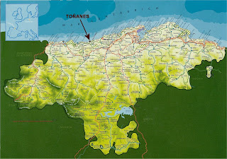 Mapa de Cantabria Región