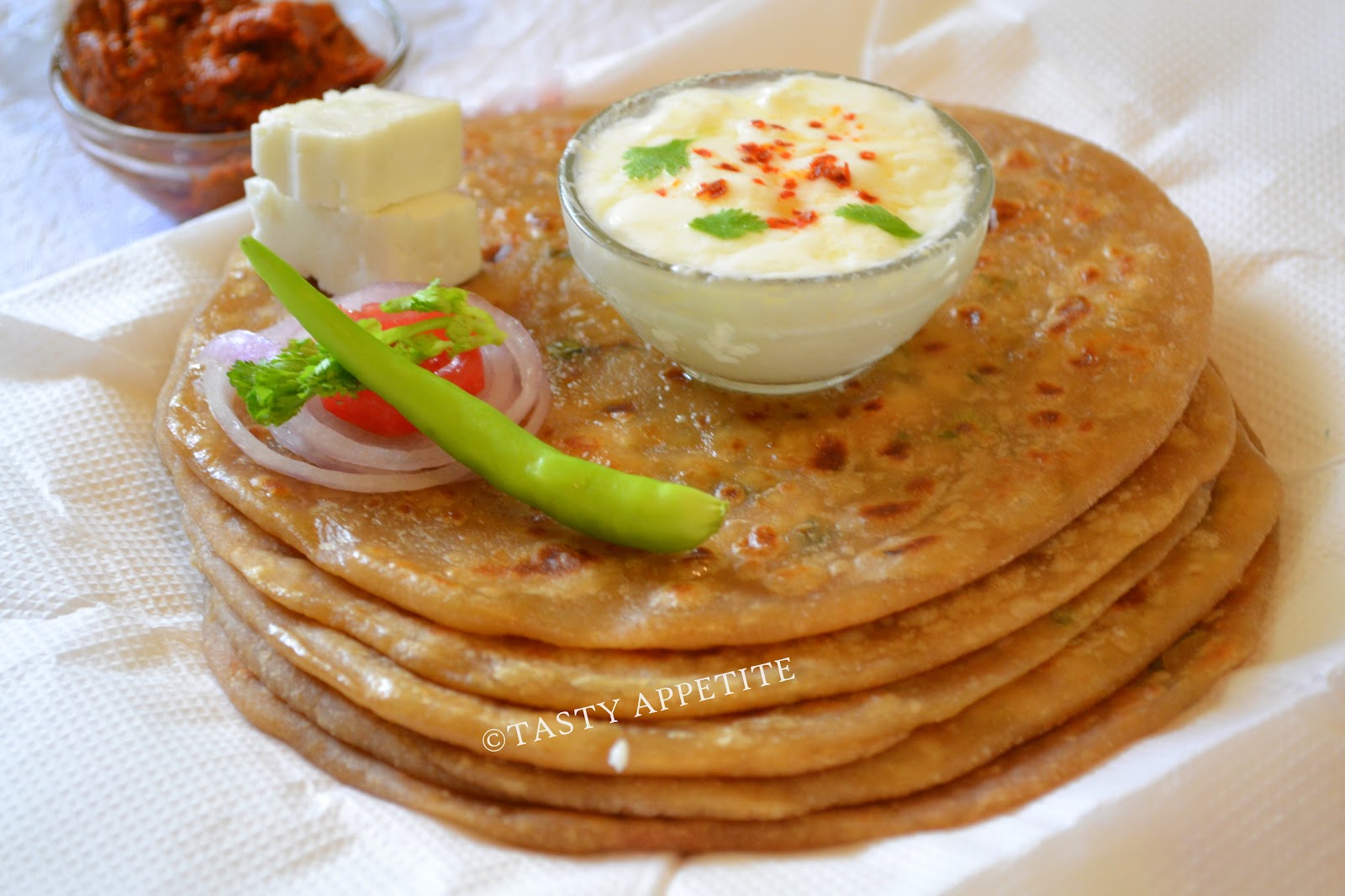 How to make Paneer Paratha / ( Indian Stuffed Bread )