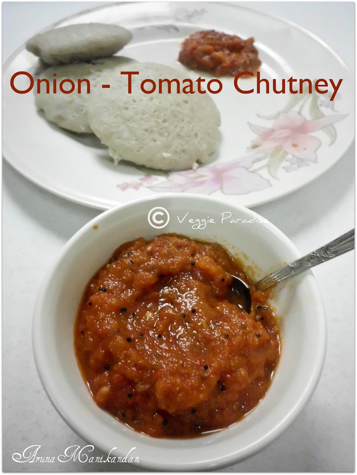 ONION TOMATO CHUTNEY VEGGIES PARADISE
