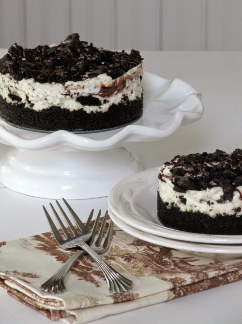 Once Upon A Chocolate Life Chocolate Fudge NoBake Cheesecake