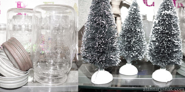 how to make a mason jar christmas tree