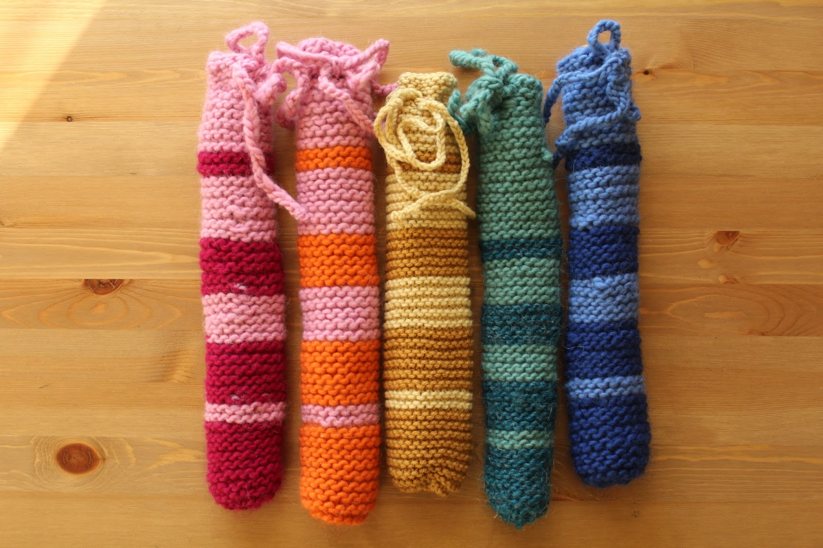 The Golden Hours Waldorf Knitted Recorder Case Pattern First grade