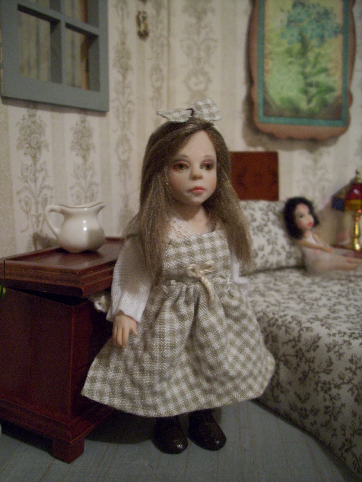 A FAR PLACE OOAK dolls by Christel Hutson Dollhouse Miniature Girl 1