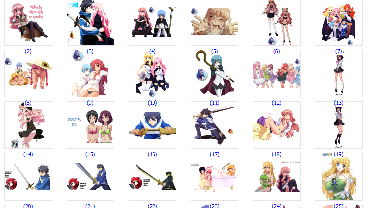 Mega Packs Renders de Anime Zero+No+Tsukaima