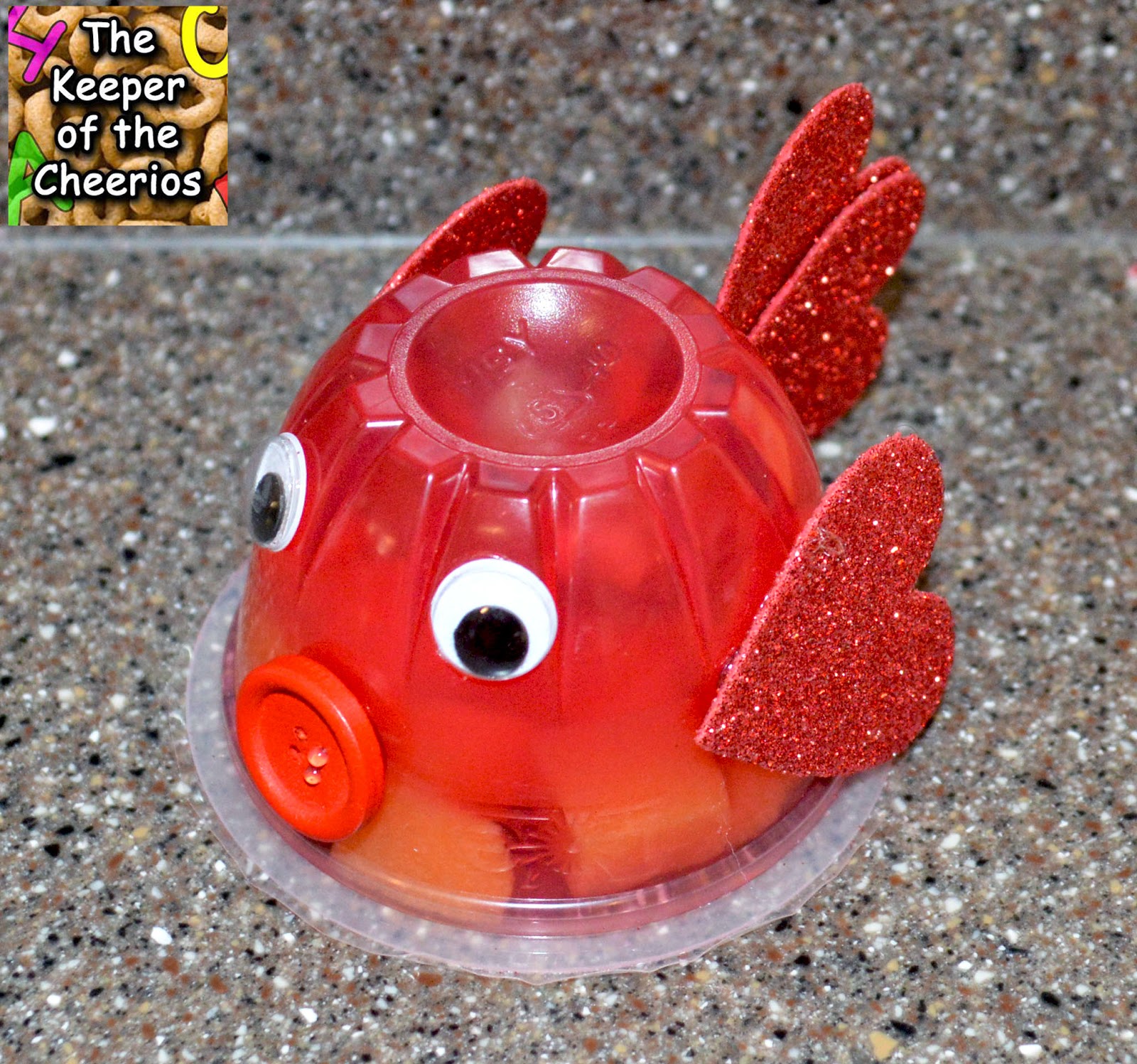 Fish Jello Fruit Cup Valentine