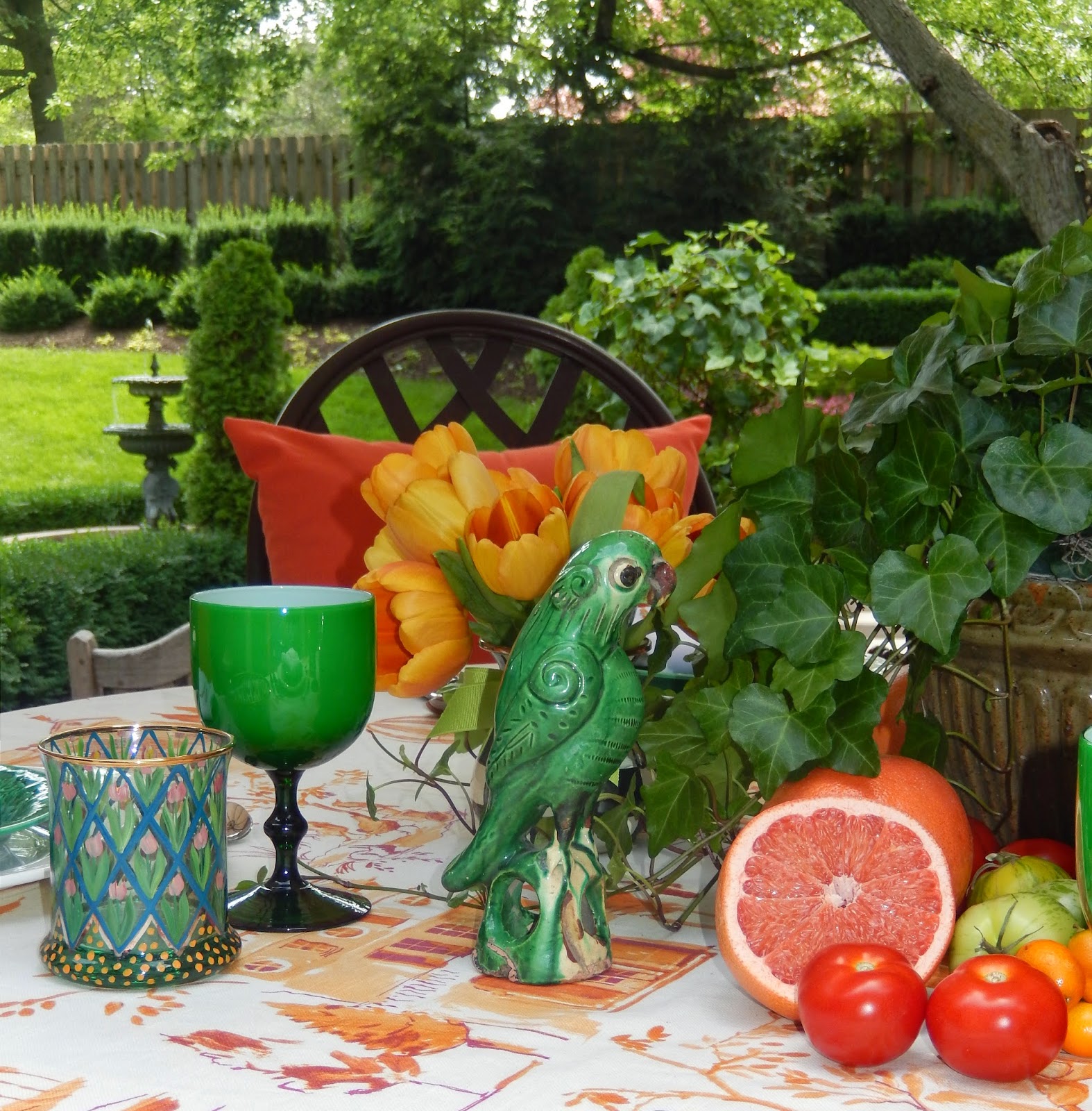 The French Tangerine decorating with fruits and vegetables and a winner