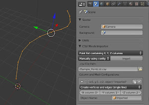 A Script To Import A Csv File And Create Meshes For Blender 2 5x
