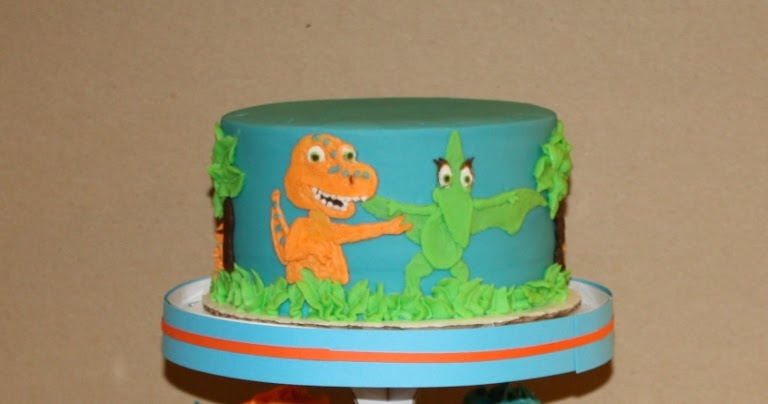 Party Cakes: Dinosaur Train Cake & Cupcake Display