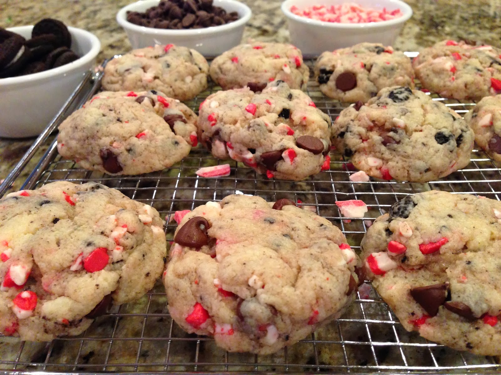 monograms & cake Oreo Peppermint Crunch Cookies