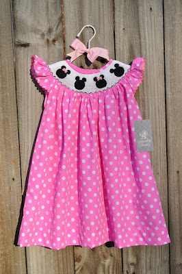 mouse mickey dress smocked minnie smocking longall julee dresses preslee bishop beauty