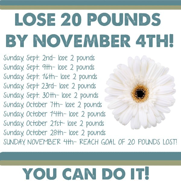 20 Lb Weight Loss In One Month