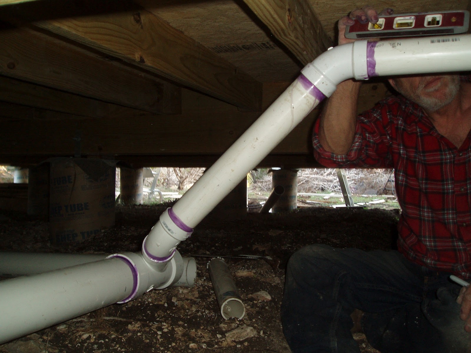 Homestead Pipes to Septic