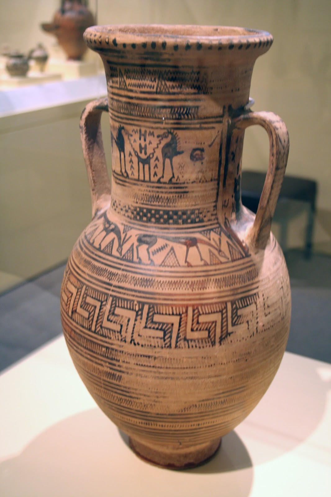 Kenney Mencher Early Greek Geometric Style Pottery