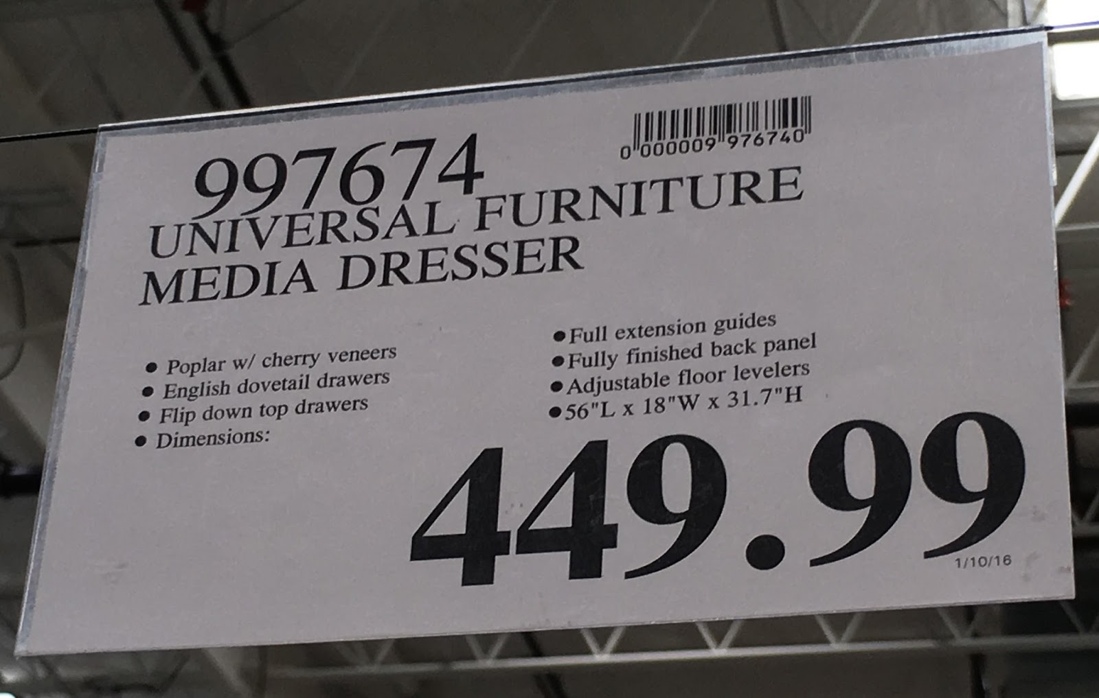 Universal Furniture Broadmoore Media Dresser Costco Weekender