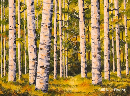 aspen tree paintings for sale