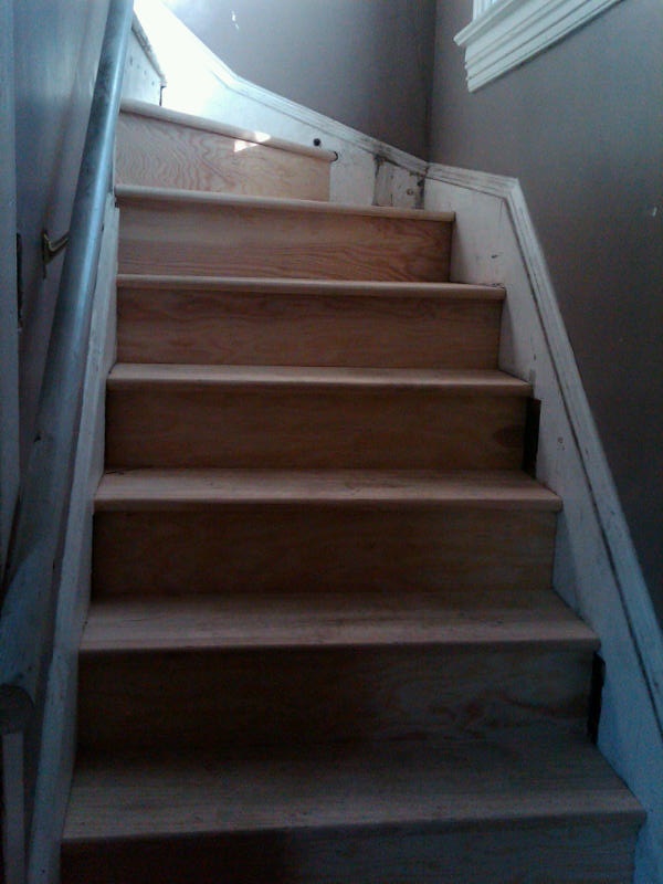 Eclectic Victorian New Butler's stairs for our Butler!