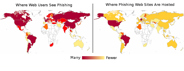  9500 موقع خبيث يتم إكتشافه يوميا من قبل GOOGLE  Phishing+Map