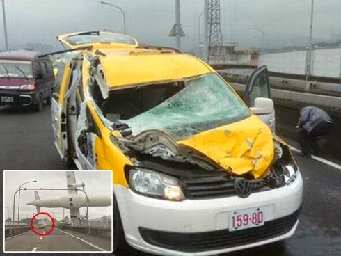 Pemandu Teksi Cedera di Kepala Selepas Dilibas Pesawat TransAsia Pemandu Teksi Cedera di Kepala Selepas Dilibas Pesawat TransAsia