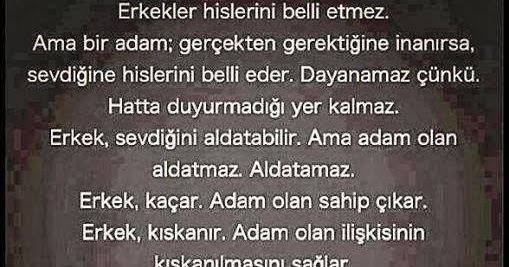 Yaşatılan Sözler Erkek Olmakla Adam Olmak Farklıdır