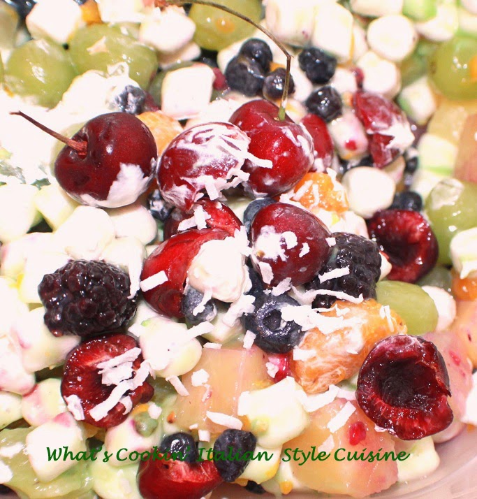 Fresh Fruit Marshmallow Salad Recipe What's Cookin' Italian Style Cuisine