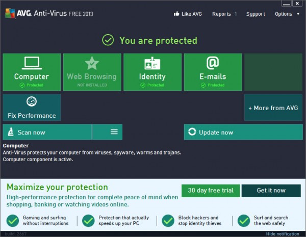 AVG Antivirus Free 2013