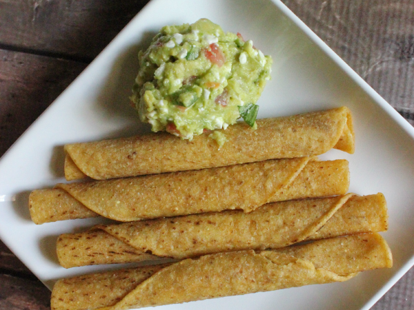 Two Snack Recipes: Chunky Guacamole with Chicken Taquitos and Meatball Sliders! 