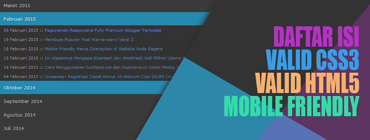 Membuat Daftar Isi Terbaru Tampil Sesuai Tanggal dan Bulan Terbit Membuat Daftar Isi Terbaru Tampil Sesuai Tanggal dan Bulan Terbit