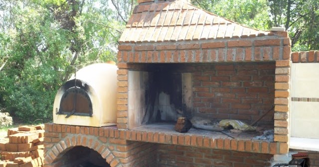 Estufas Chimeneas y Barbacoas: Churrasquera con horno en ladrillo visto