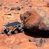 Marte- Ufos flagrados na foto antiga Missão Mars Pathfinder