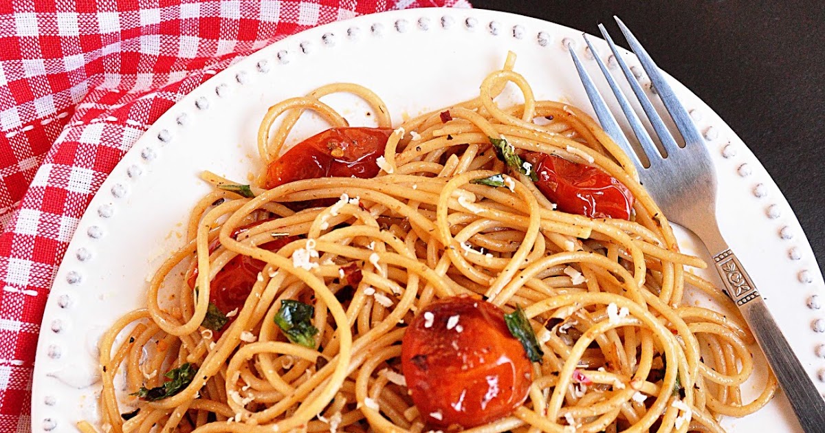 Roasted Cherry Tomato Pasta Spill the Spices
