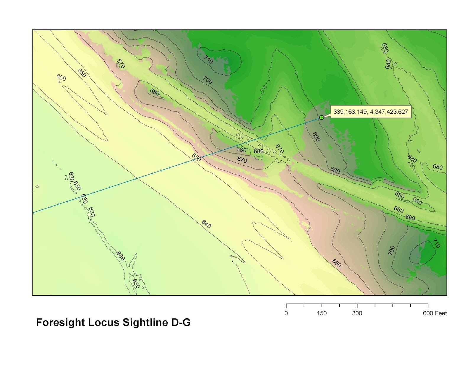 purple shaded areas are within viewshed of liberty earthworks gateway d the backsight of this sightline note curved railroad cut across map purple shaded areas are within viewshed of liberty earthworks gateway d the backsight of this sightline note curved railroad cut across map