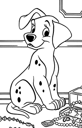 Dalmation Coloring Pages Free