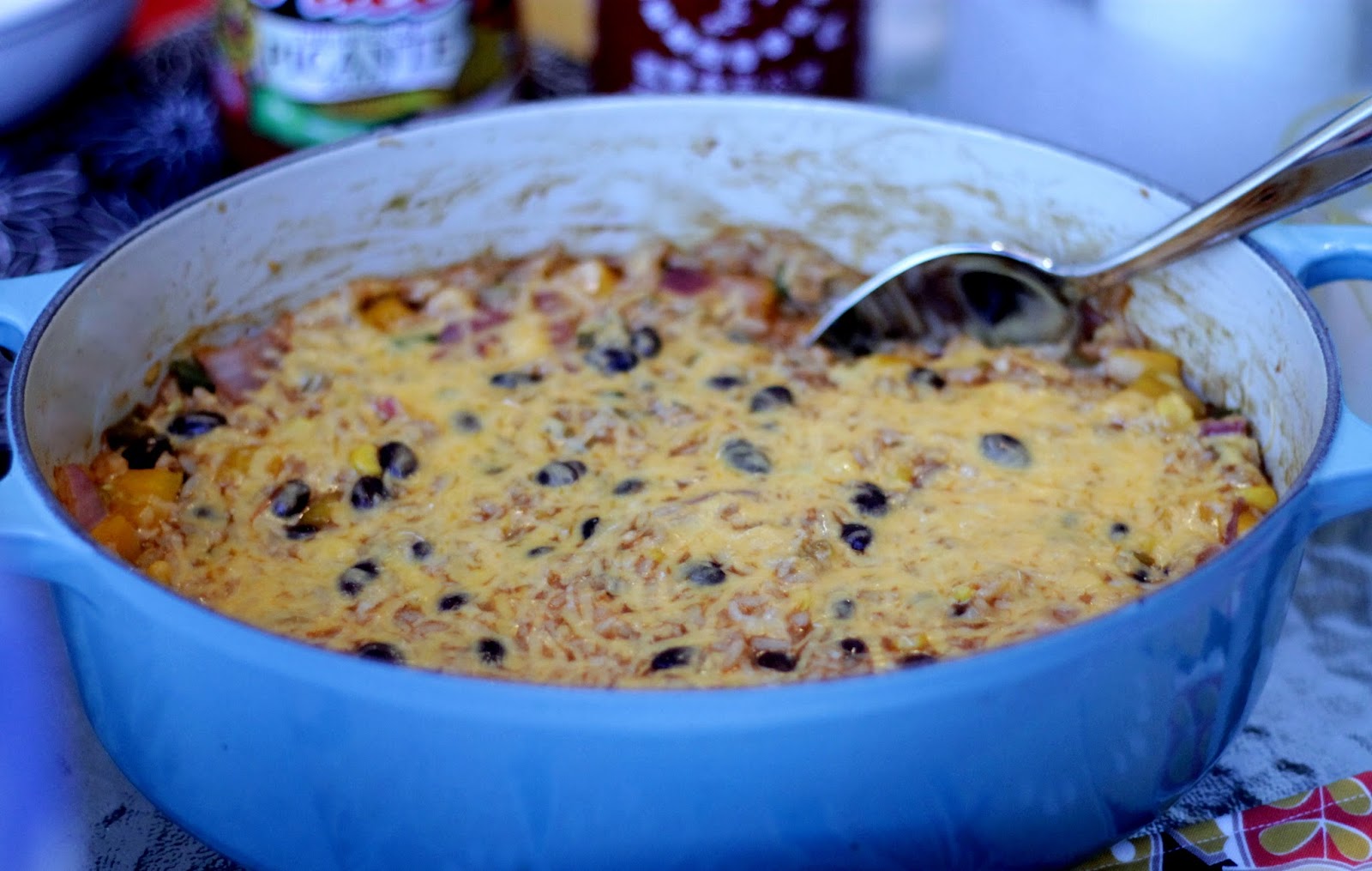 Brunch N' Cupcakes {Spicy Brown Rice Enchilada Bake}