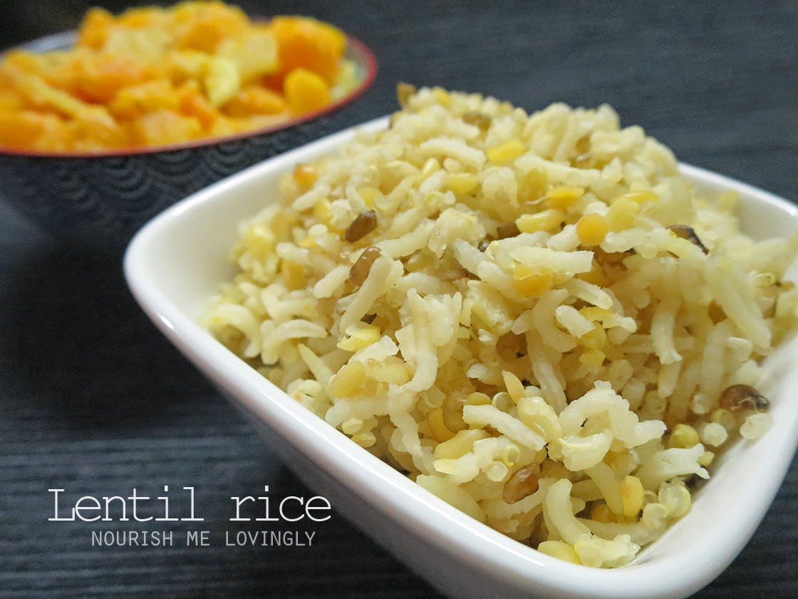 Nourish me lovingly Lentil rice