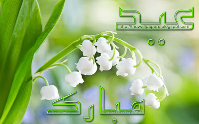 Eid Ul Zuha Adha Mubarak 2012 Card Flower Wallpapers Urdu Text 021