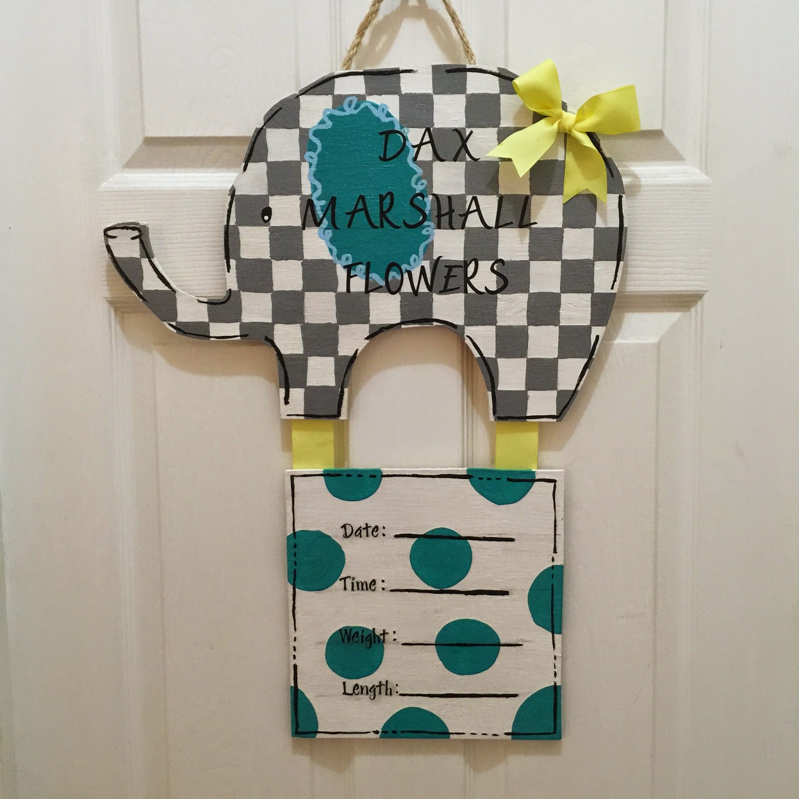 F.I.T. by Jordan Hospital Door Hanger for Dax!