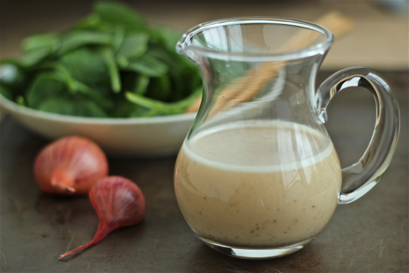 Shallot Dressing For Spinach Salad Yankee Kitchen Ninja