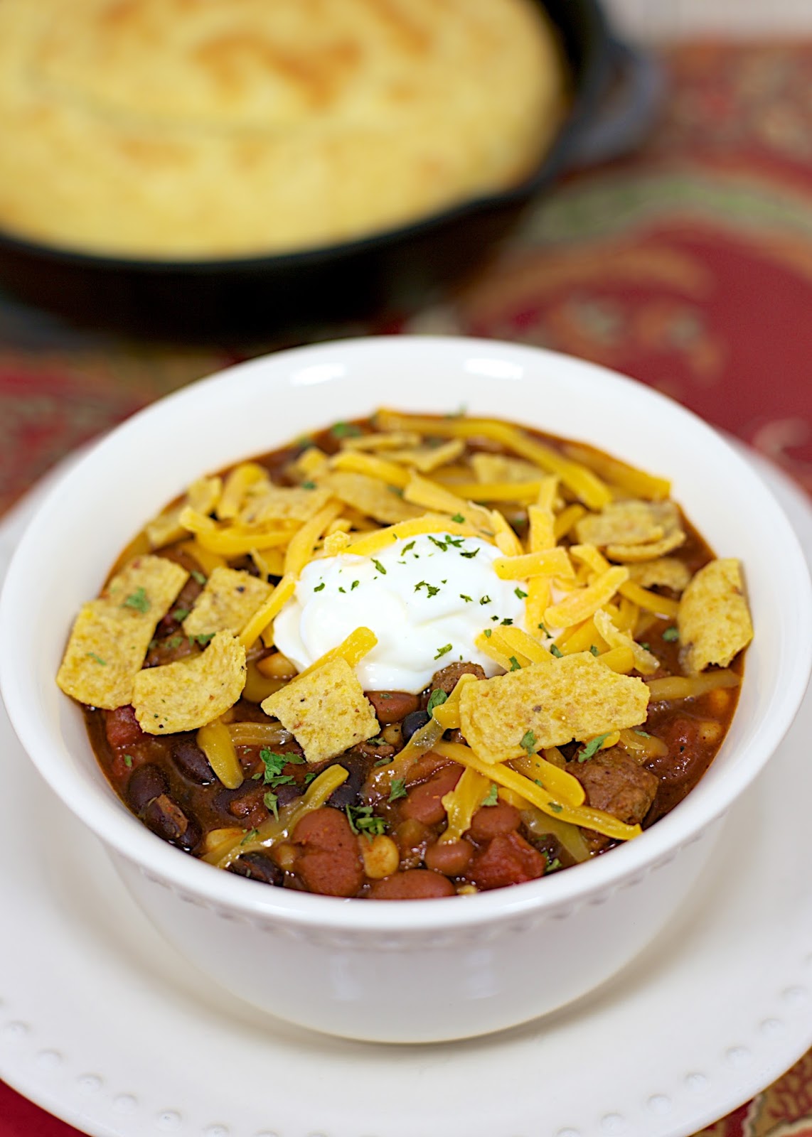 Slow Cooker Taco Chili Plain Chicken