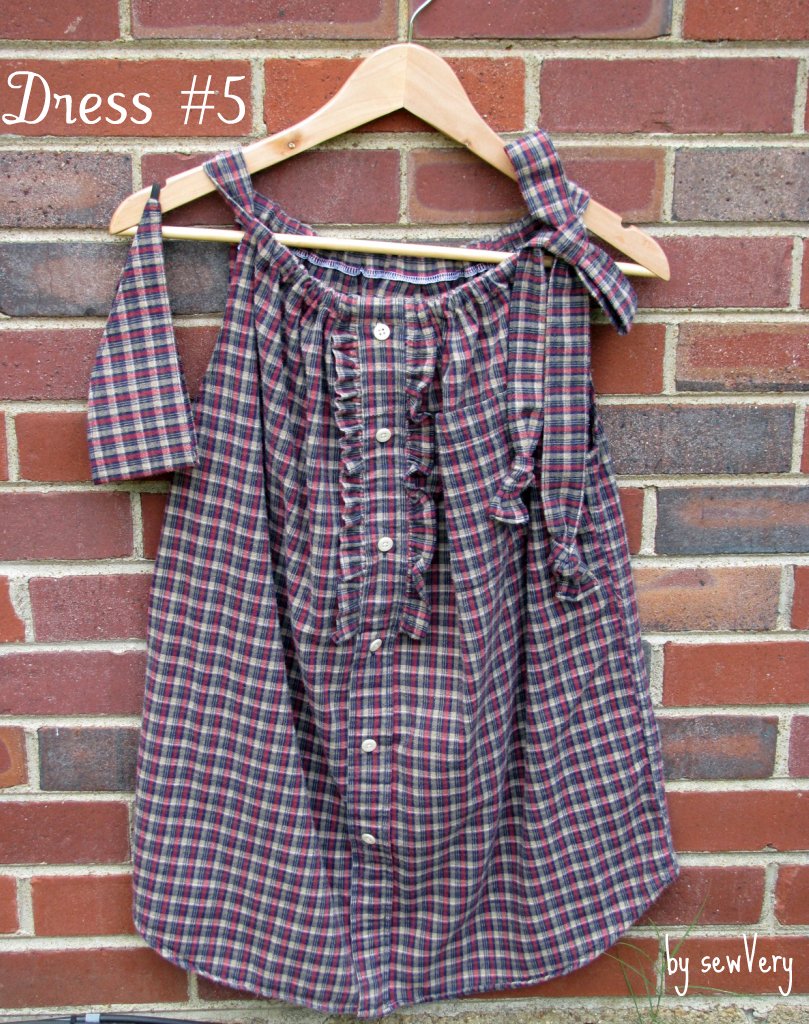 sewVery Men's Shirt to Pillowcase Dress = Worthy Cause